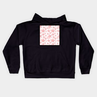 Star fishes background Kids Hoodie